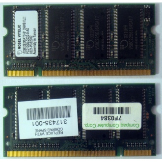 Модуль памяти 256MB DDR Memory SODIMM в Комсомольске-на-Амуре, DDR266 (PC2100) в Комсомольске-на-Амуре, CL2 в Комсомольске-на-Амуре, 200-pin в Комсомольске-на-Амуре, p/n: 317435-001 (для ноутбуков Compaq Evo/Presario) - Комсомольск-на-Амуре